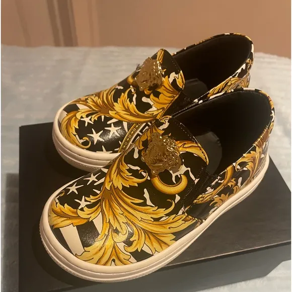 Versace Sneakers Medusa Barocco Todder Shoes 22