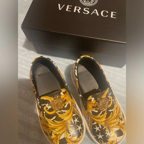 Versace Sneakers Medusa Barocco Todder Shoes 22