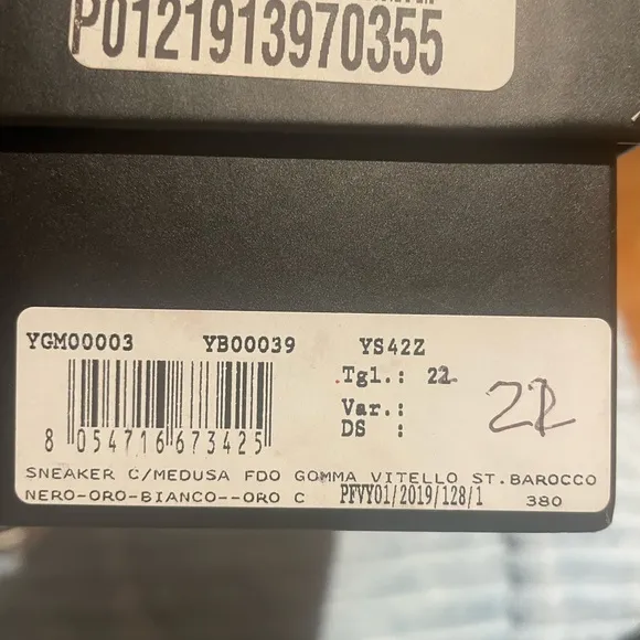 Versace Sneakers Medusa Barocco Todder Shoes 22