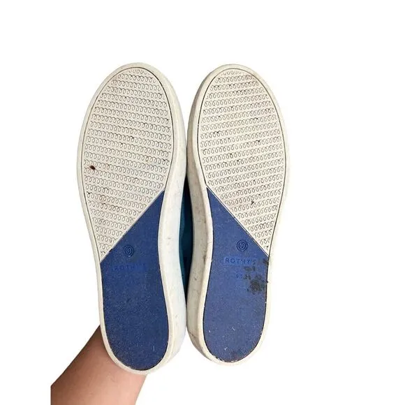 VERY RARE RETIRED Rothy's The Sneaker Blue Women US 9.5 Sneakers Boat Shoes