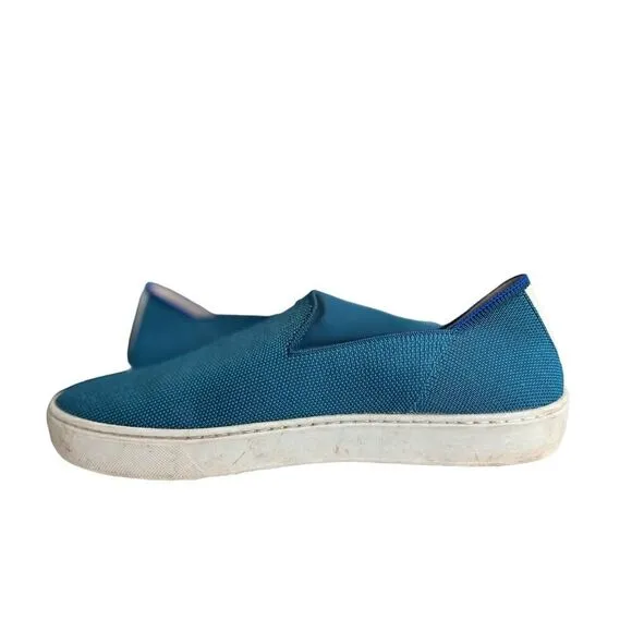 VERY RARE RETIRED Rothy's The Sneaker Blue Women US 9.5 Sneakers Boat Shoes
