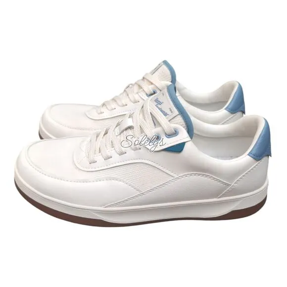 Vessi Courtside Classic Off White Tidal Blue Waterproof Dyma-Tex Sneaker Mens 8