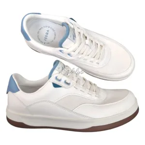 Vessi Courtside Classic Off White Tidal Blue Waterproof Dyma-Tex Sneaker Mens 8