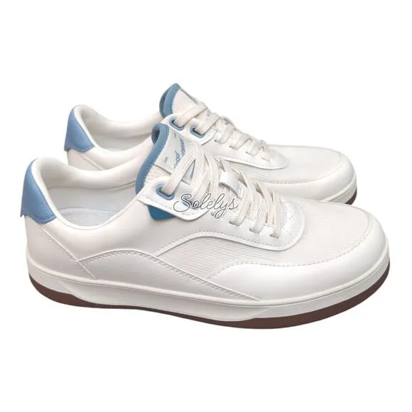 Vessi Courtside Classic Off White Tidal Blue Waterproof Dyma-Tex Sneaker Mens 8