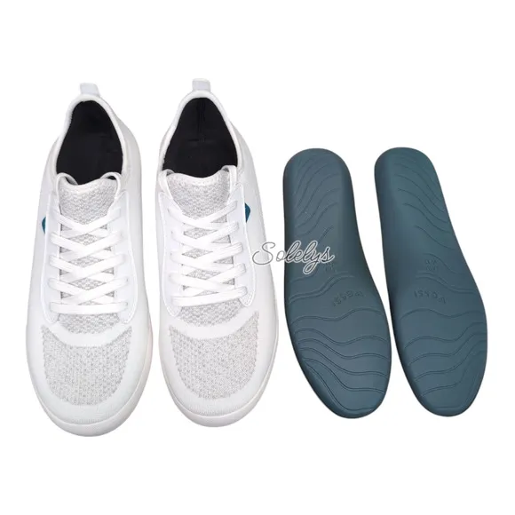 Vessi Weekend Marble White Waterproof Dyma-Tex Knit Lace Up Sneaker Womens 11