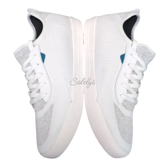 Vessi Weekend Marble White Waterproof Dyma-Tex Knit Lace Up Sneaker Womens 11