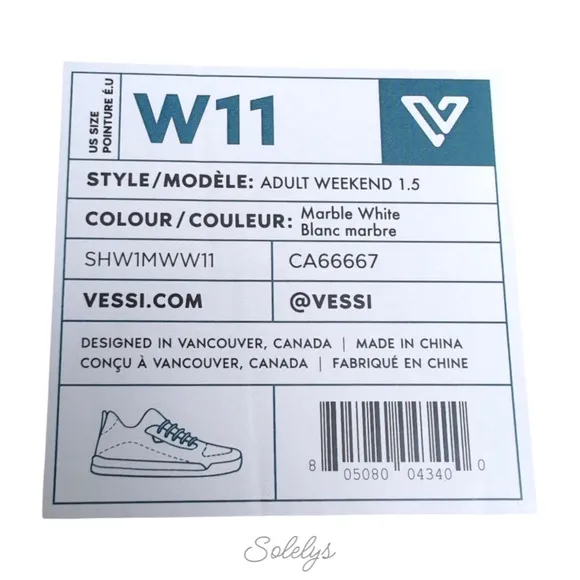 Vessi Weekend Marble White Waterproof Dyma-Tex Knit Lace Up Sneaker Womens 11