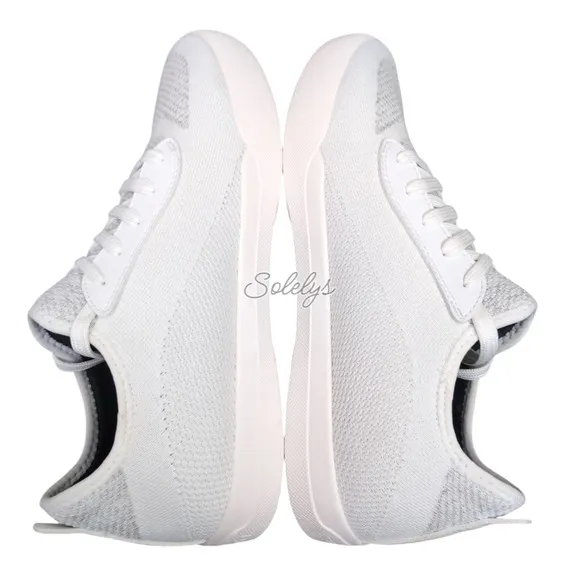 Vessi Weekend Marble White Waterproof Dyma-Tex Knit Lace Up Sneaker Womens 11