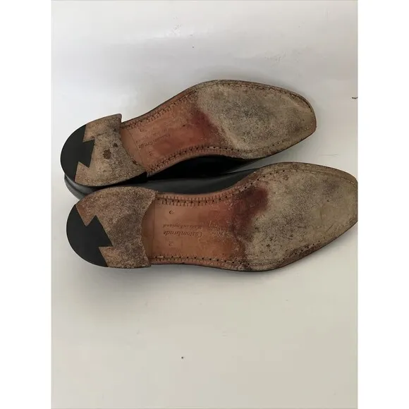 VGUC Church's Vintage Black Leather US 11 Loafers Shoes Sz UK 10 C