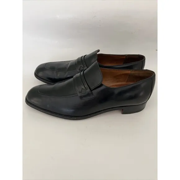 VGUC Church's Vintage Black Leather US 11 Loafers Shoes Sz UK 10 C