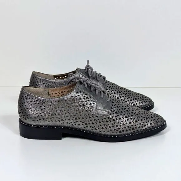 Vince Camuto Lesta Lace Up Leather Oxfords Shoes Women's 8