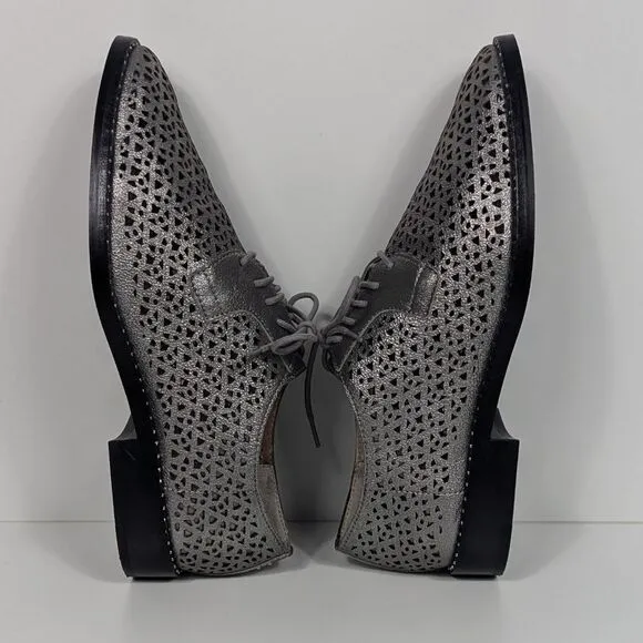 Vince Camuto Lesta Lace Up Leather Oxfords Shoes Women's 8
