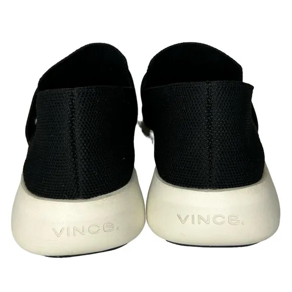VINCE‎ Women's Size 7 Aston Black Knit Comfort Slip-On Sneakers Shoes.