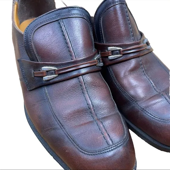 Vintage 1970's Flagg Bros. Brown Leather Loafers Made In USA Preppy Dress Shoes