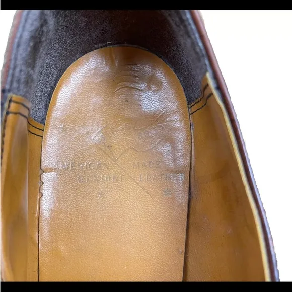 Vintage 1970's Flagg Bros. Brown Leather Loafers Made In USA Preppy Dress Shoes