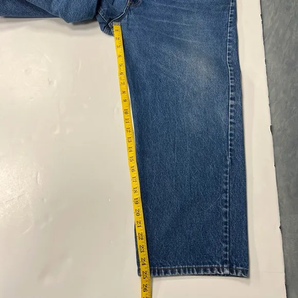 Vintage 1992 USA Levi's 505 Orange Tab Jeans 44x32(measuring 43x25) Denim
