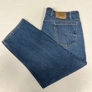 Vintage 1992 USA Levi's 505 Orange Tab Jeans 44x32(measuring 43x25) Denim