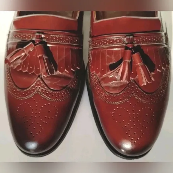 Vintage Bostonian Loafers Brown Leather Kiltie Tassel Mens Shoes Sz 11 N Dandy
