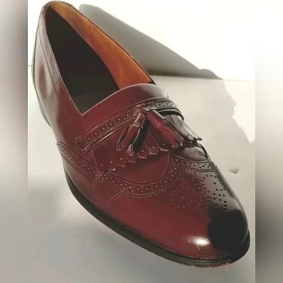 Vintage Bostonian Loafers Brown Leather Kiltie Tassel Mens Shoes Sz 11 N Dandy