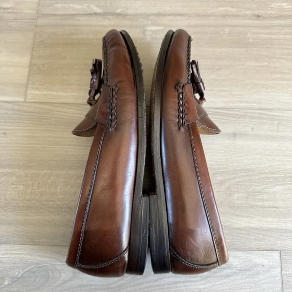 Vintage Cole Haan Shoes Men’s Sz 9 W Brown Loafers Country Leather Kiltie Tassel
