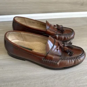 Vintage Cole Haan Shoes Men’s Sz 9 W Brown Loafers Country Leather Kiltie Tassel