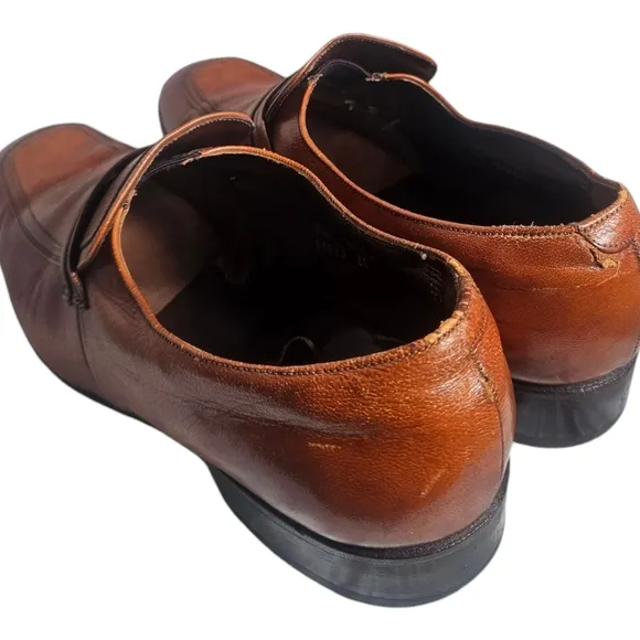 Vintage Florsheim Designer Collection Loafers Genuine Leather 9.5 D Slip On