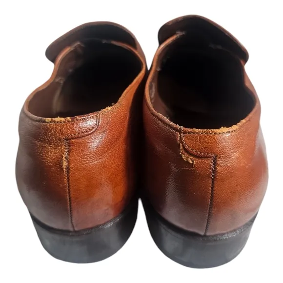 Vintage Florsheim Designer Collection Loafers Genuine Leather 9.5 D Slip On