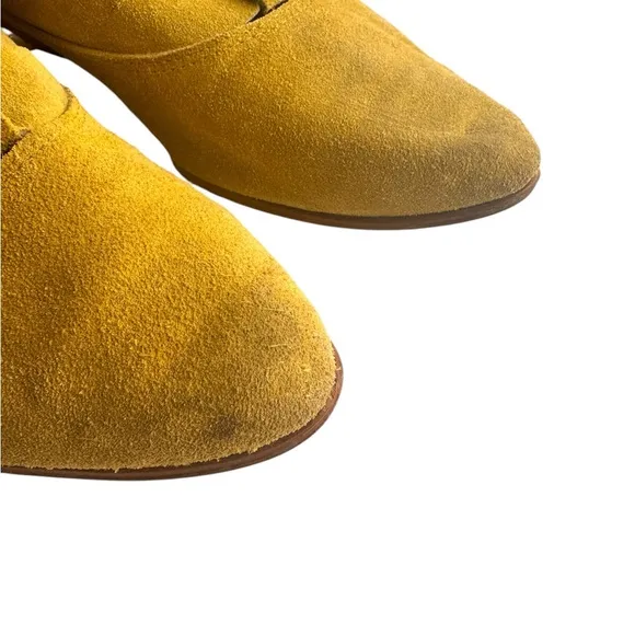 Vintage Fluevog-INSPIRED Lime Green Tie Detail Suede Ankle Boots -Size 36 | GUC