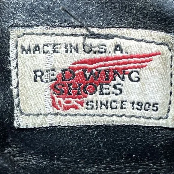 VINTAGE Red Wing 6&quot; Heritage Classic Moc Toe Boot Soft Toe Red Men's Size 12 A