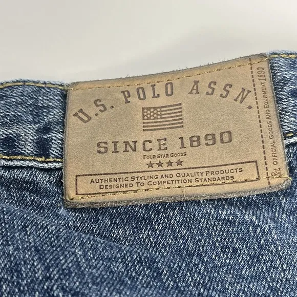Vintage US Polo Assn Baggy Carpenter Jeans JNCO style 38x34 Blue Wide Leg Y2K