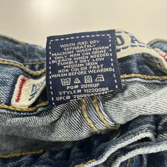 Vintage US Polo Assn Baggy Carpenter Jeans JNCO style 38x34 Blue Wide Leg Y2K