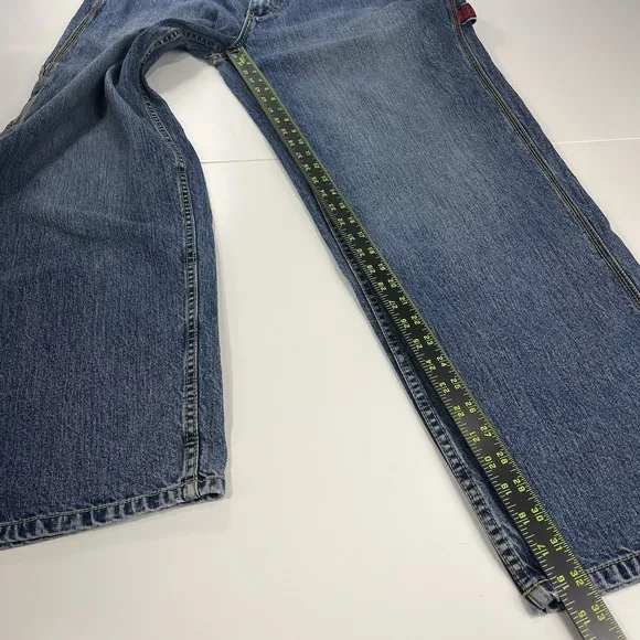 Vintage US Polo Assn Baggy Carpenter Jeans JNCO style 38x34 Blue Wide Leg Y2K