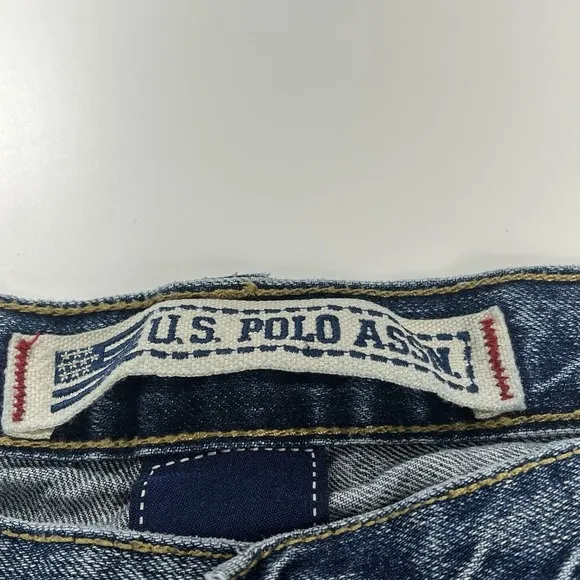 Vintage US Polo Assn Baggy Carpenter Jeans JNCO style 38x34 Blue Wide Leg Y2K