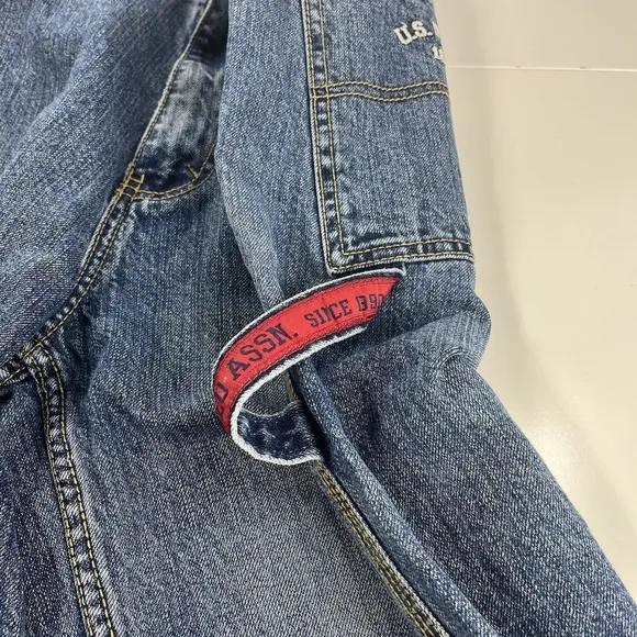 Vintage US Polo Assn Baggy Carpenter Jeans JNCO style 38x34 Blue Wide Leg Y2K