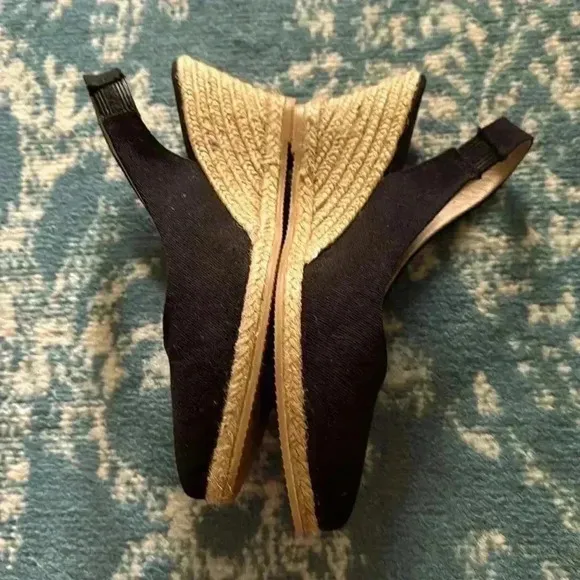 Viscata Barcelona wedge sling back espadrille canvas 39