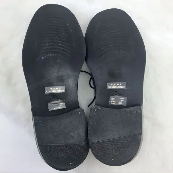 Vito Rufolo Black Soft Italian Leather Lace Up Dress Shoes