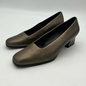 VTG Aerosoles Soft Leather 2” Heels Shoes Size 8.5 NEW NWOB Copper Color No box