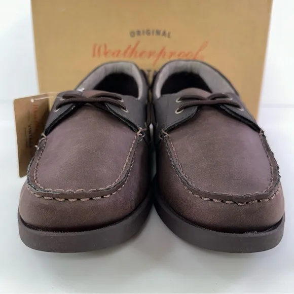 Weatherproof Vintage Men's Benny Boat Shoes Dark Brown 13M