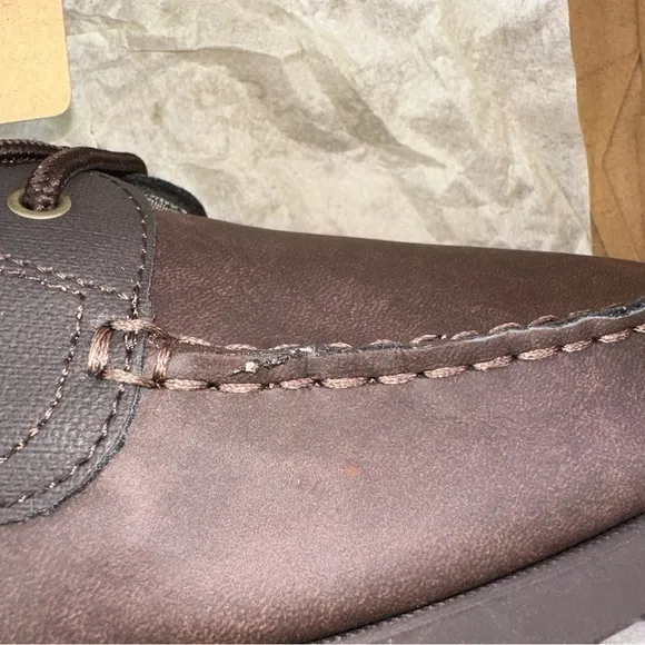 Weatherproof Vintage Men's Benny Boat Shoes Dark Brown 13M