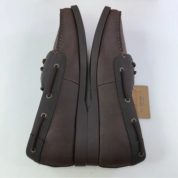Weatherproof Vintage Men's Benny Boat Shoes Dark Brown 13M