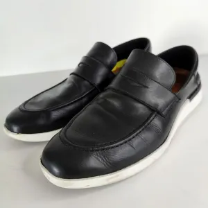 Wolf and Shepherd Crossover Shoes Mens 12 Black Leather Calfskin Slip On Loafer