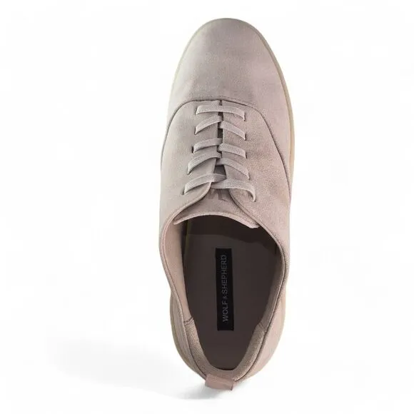 Wolf and Shepherd Cruise Lace-up Nubuck Casual Sneakers Gray / Vanilla Women's 8