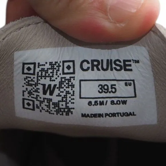 Wolf and Shepherd Cruise Lace-up Nubuck Casual Sneakers Gray / Vanilla Women's 8