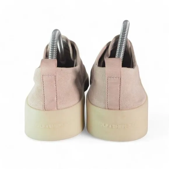 Wolf and Shepherd Cruise Lace-up Nubuck Casual Sneakers Gray / Vanilla Women's 8