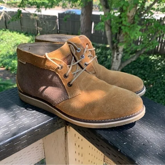 Wolverine 1883 Men’s Leather / Textile Chukka Shoes Brown &amp; Tan Size 9.5