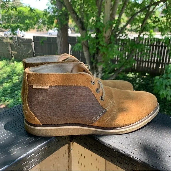 Wolverine 1883 Men’s Leather / Textile Chukka Shoes Brown &amp; Tan Size 9.5