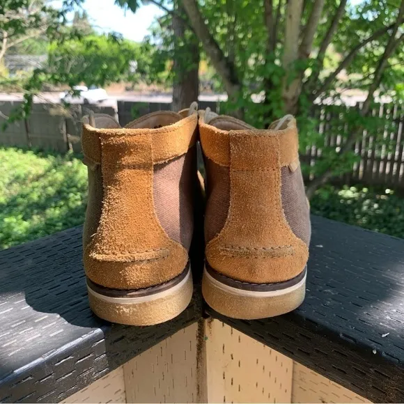 Wolverine 1883 Men’s Leather / Textile Chukka Shoes Brown &amp; Tan Size 9.5