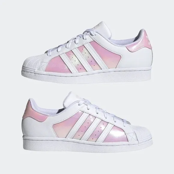 WOMEN'S Adidas Originals Superstar White Clear Pink FX6042