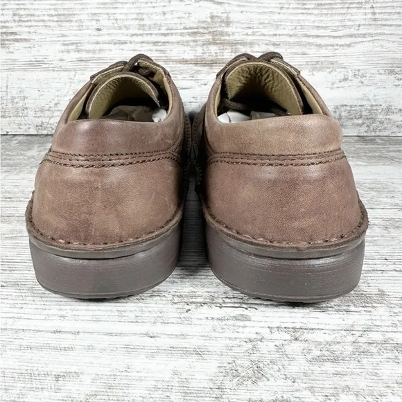 Women’s Birkenstock Memphis Brown Leather Shoes Sz EUR 39/US 8.5.