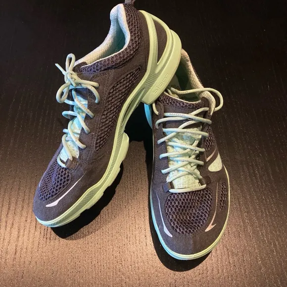 Women's Ecco Biom Running Shoes Gray Green Size 37 EU